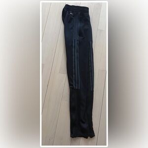 Adidas Tiro Track Pants Boys 13/14 Black Aeroready Joggers Slim Fit EUC